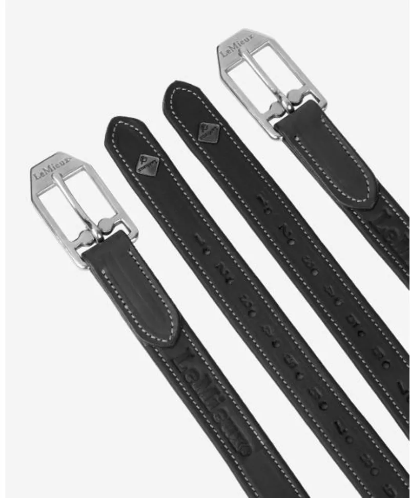 LeMieux Vector Stirrup Leather Black-2